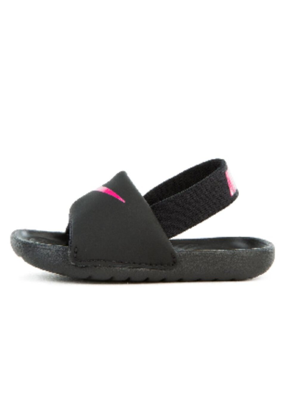 Nike Kawa Infant/Toddler Slide, Black/Vivid Pink/Black